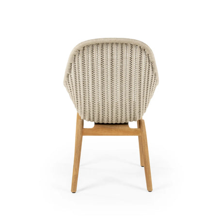 Forli Gartenstuhl mit Armlehnen aus Teakholz und Seil - ZEN ZONE Furniture