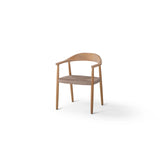 Naxos Gartenstuhl mit Armlehnen aus Teakholz und Leinen - ZEN ZONE Furniture