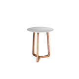 Atrani Bartisch aus Teakholz mit Keramikplatte Tresenhöhe 80x80 cm - ZEN ZONE Furniture