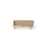 Garten Sofa Orosei, Rechte Seite, aus Naturteak und Seil in Natur, 115×187×63 cm - ZEN ZONE Furniture