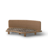 Garten Sofa Orosei, Mittelstück, aus Naturteak und Seil in Natur, 218×126×63 cm - ZEN ZONE Furniture