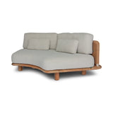 Garten Sofa Orosei, Mittelstück, aus Naturteak und Seil in Natur, 218×126×63 cm - ZEN ZONE Furniture