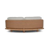 Garten Sofa Orosei, Mittelstück, aus Naturteak und Seil in Natur, 218×126×63 cm - ZEN ZONE Furniture