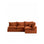 Anarela modular 4-seater corner sofa with removable 100% linen cover, 287 x 197 cm / 197 x 287 cm, FSC Mix Credit