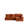 Anarela modular 4-seater corner sofa with removable 100% linen cover, 287 x 197 cm / 197 x 287 cm, FSC Mix Credit