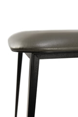 DC Esszimmerstuhl - olivgrünes Leder - 43 x 48 x 82 cm - ZEN ZONE