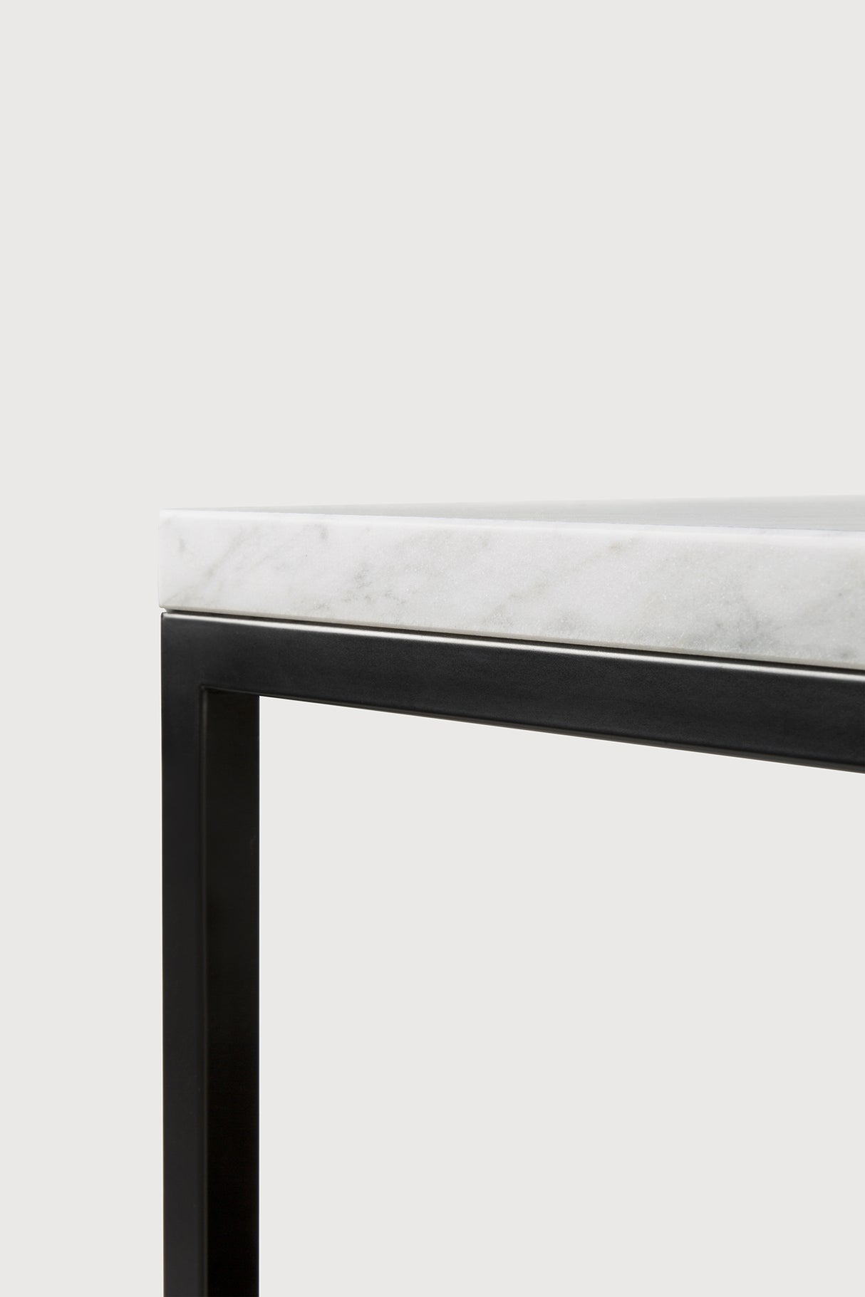 Stone Beistelltisch - Marmor - White Carrara - rechteckig - 60 x 53 x 45 cm - ZEN ZONE Furniture