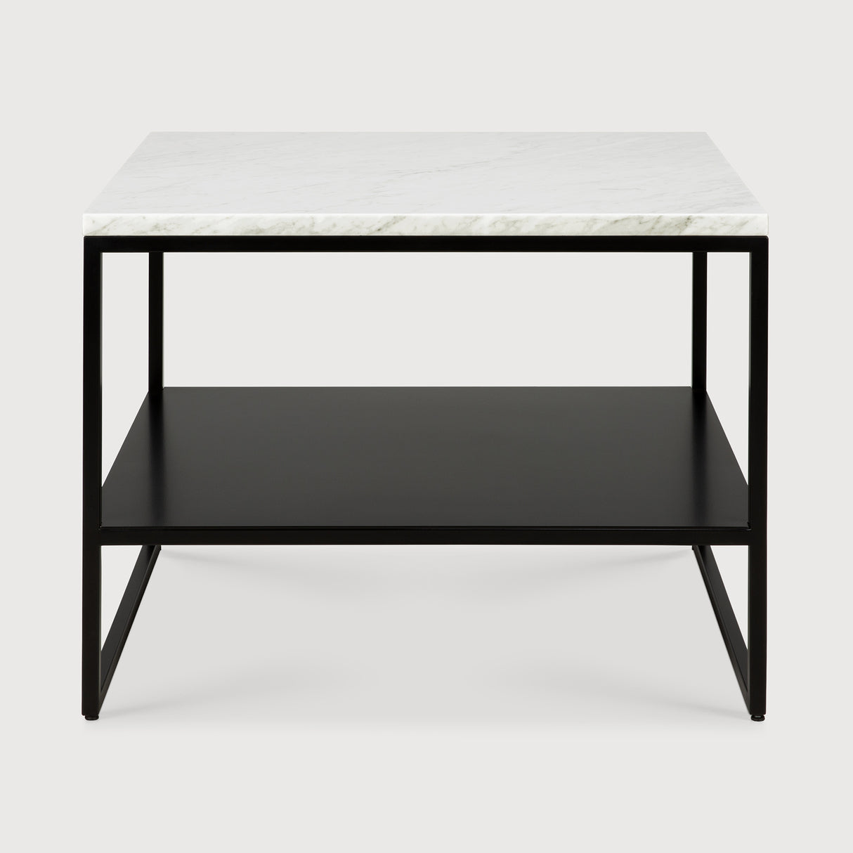 Stone Beistelltisch - Marmor - White Carrara - rechteckig - 60 x 53 x 45 cm - ZEN ZONE Furniture