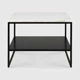 Stone Beistelltisch - Marmor - White Carrara - rechteckig - 60 x 53 x 45 cm - ZEN ZONE Furniture