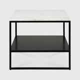 Stone Beistelltisch - Marmor - White Carrara - rechteckig - 60 x 53 x 45 cm - ZEN ZONE Furniture