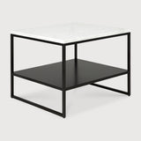 Stone Beistelltisch - Marmor - White Carrara - rechteckig - 60 x 53 x 45 cm - ZEN ZONE Furniture