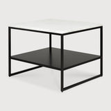 Stone Beistelltisch - Marmor - White Carrara - rechteckig - 60 x 53 x 45 cm - ZEN ZONE Furniture