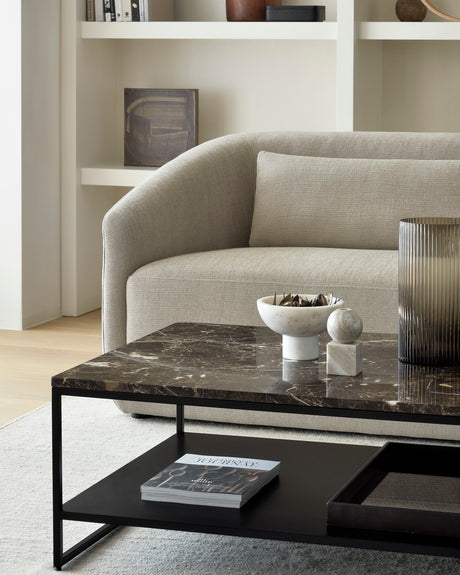 Stone Couchtisch - Marmor - Dunkel Emperador - rechteckig - ZEN ZONE