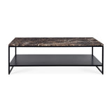 Stone Couchtisch - Marmor - Dunkel Emperador - rechteckig - ZEN ZONE
