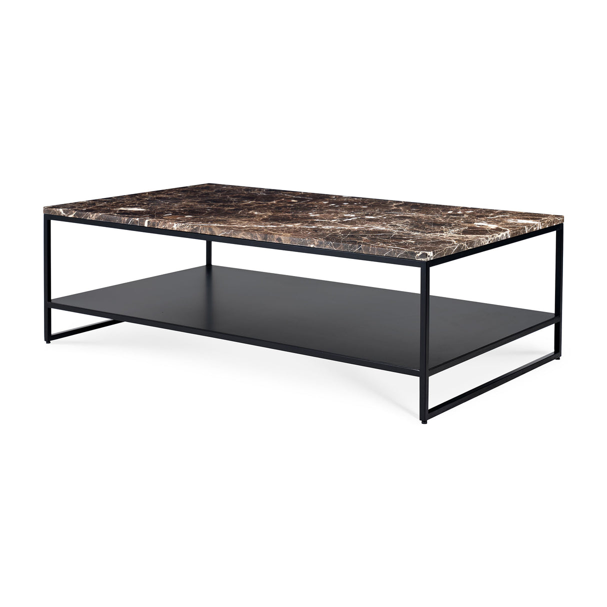 Stone Couchtisch - Marmor - Dunkel Emperador - rechteckig - ZEN ZONE