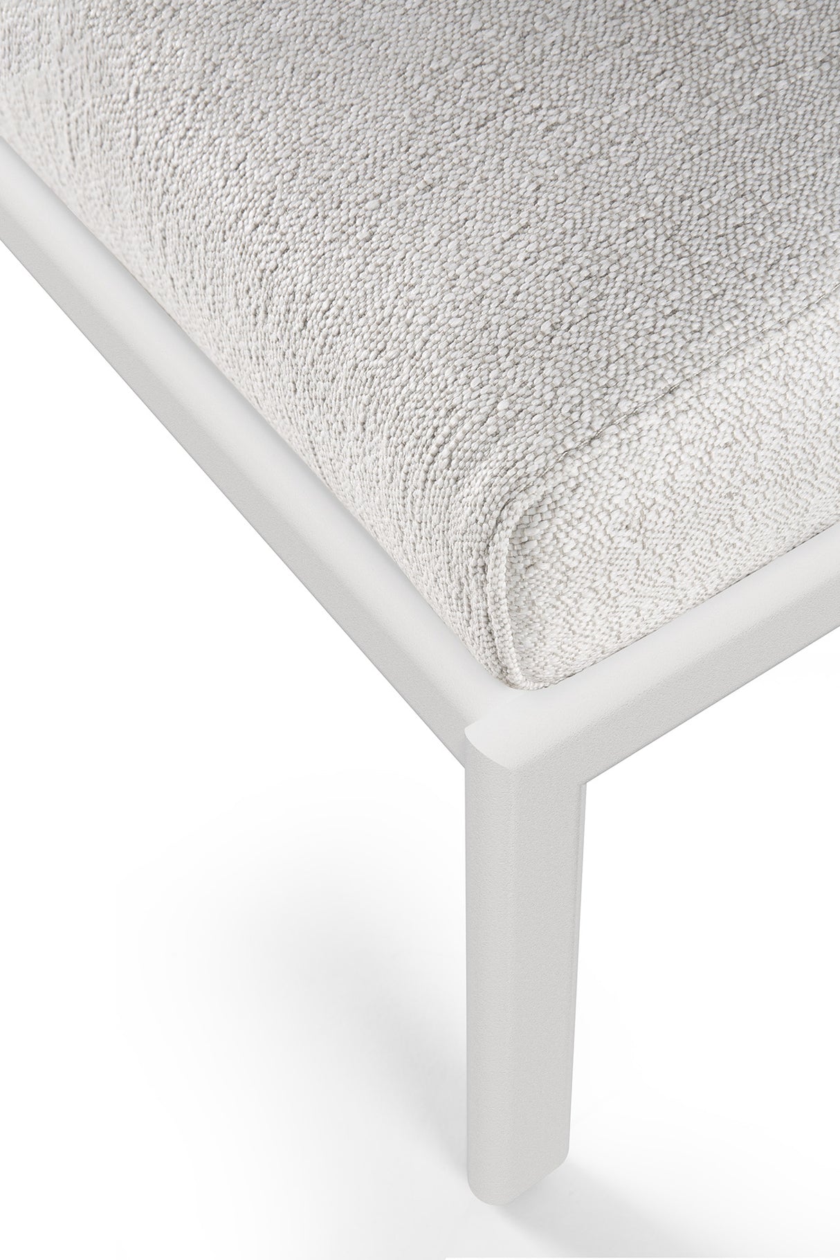 Jack Gartenhocker - Aluminium - weiß - Off White Stoff - 70 x 53 x 41 cm - ZEN ZONE
