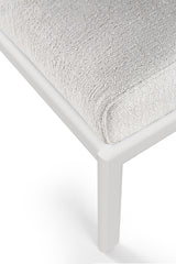 Jack Gartenhocker - Aluminium - weiß - Off White Stoff - 70 x 53 x 41 cm - ZEN ZONE