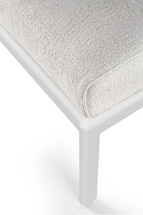 Jack Gartenhocker - Aluminium - weiß - Off White Stoff - 70 x 53 x 41 cm - ZEN ZONE