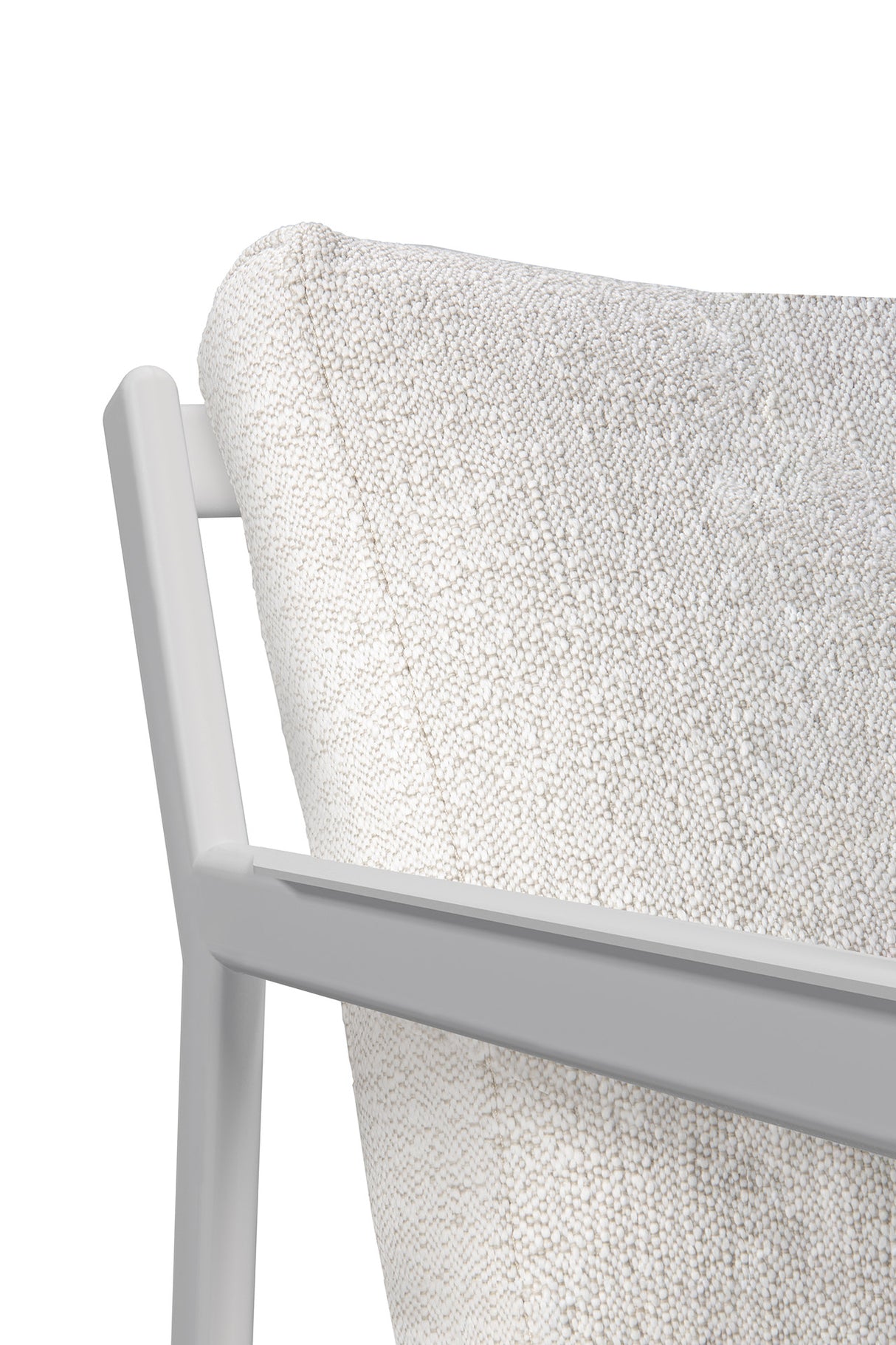 Jack Garten-Loungestuhl - Aluminium - weiß - Off White Stoff - 74 x 89 x 74 cm - ZEN ZONE
