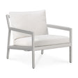 Jack Garten-Loungestuhl - Aluminium - weiß - Off White Stoff - 74 x 89 x 74 cm - ZEN ZONE