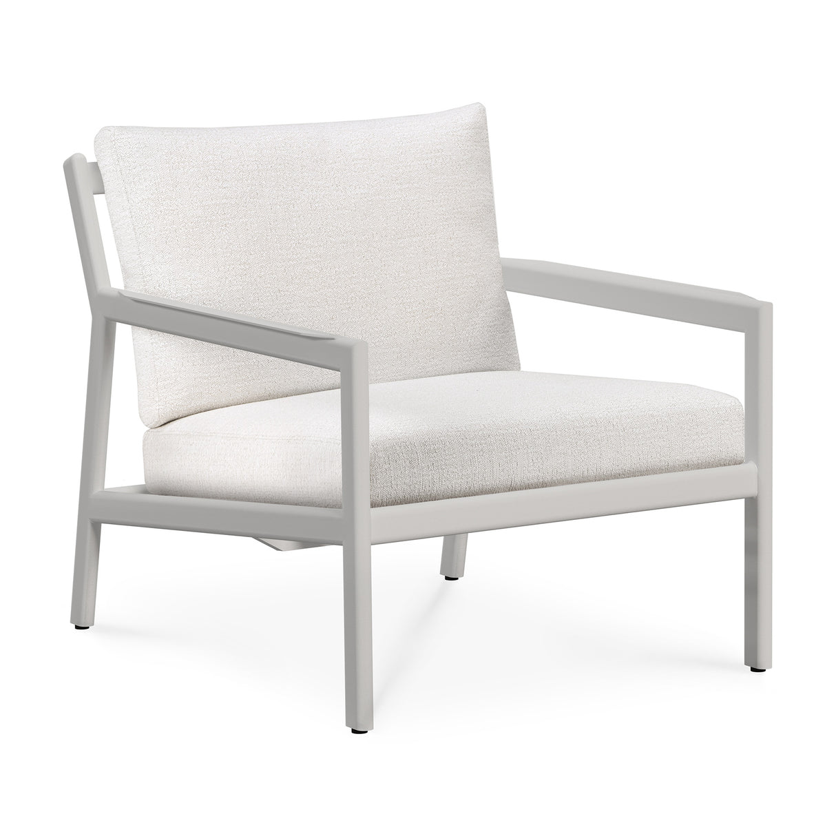 Jack Garten-Loungestuhl - Aluminium - weiß - Off White Stoff - 74 x 89 x 74 cm - ZEN ZONE