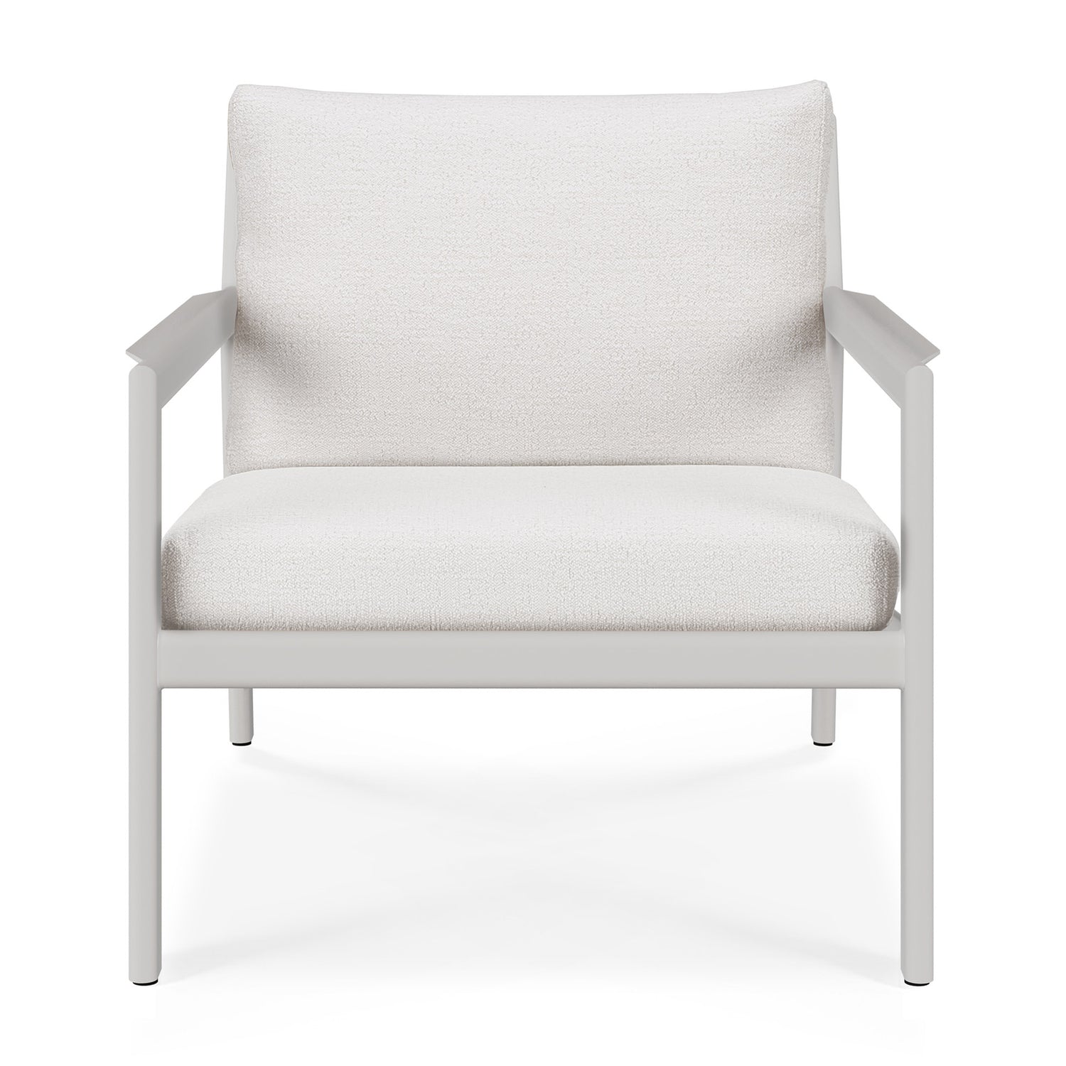 Jack Garten-Loungestuhl - Aluminium - weiß - Off White Stoff - 74 x 89 x 74 cm - ZEN ZONE