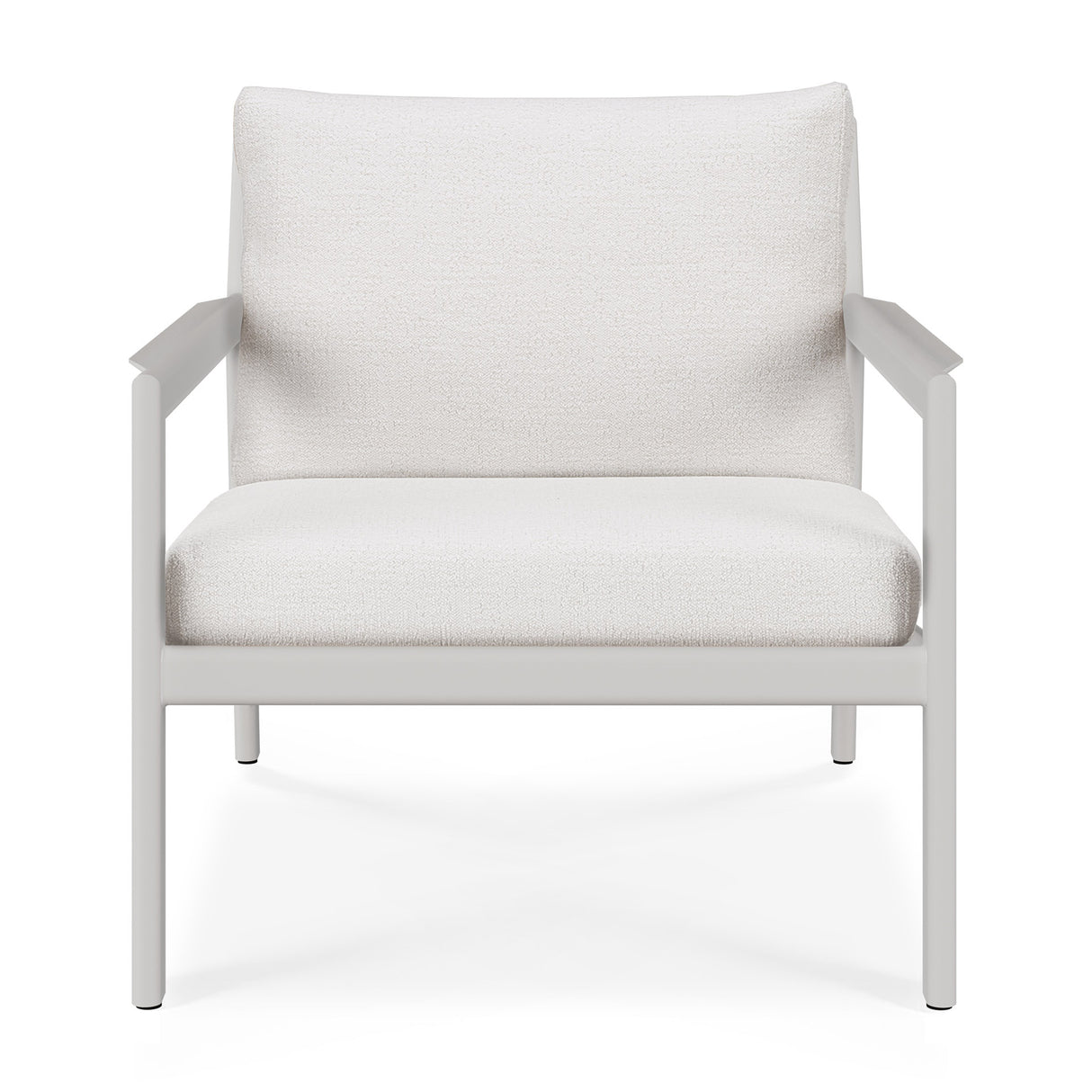 Jack Garten-Loungestuhl - Aluminium - weiß - Off White Stoff - 74 x 89 x 74 cm - ZEN ZONE