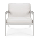 Jack Garten-Loungestuhl - Aluminium - weiß - Off White Stoff - 74 x 89 x 74 cm - ZEN ZONE