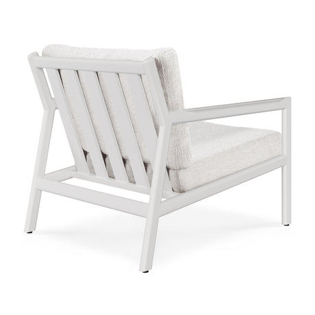 Jack Garten-Loungestuhl - Aluminium - weiß - Off White Stoff - 74 x 89 x 74 cm - ZEN ZONE