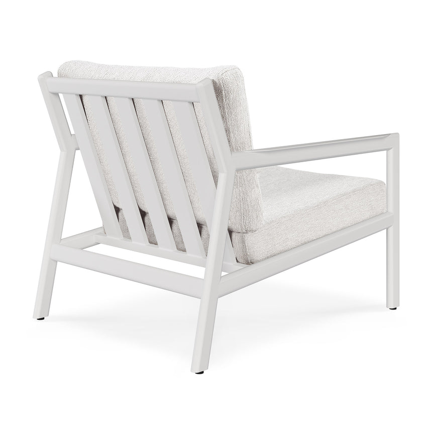 Jack Garten-Loungestuhl - Aluminium - weiß - Off White Stoff - 74 x 89 x 74 cm - ZEN ZONE
