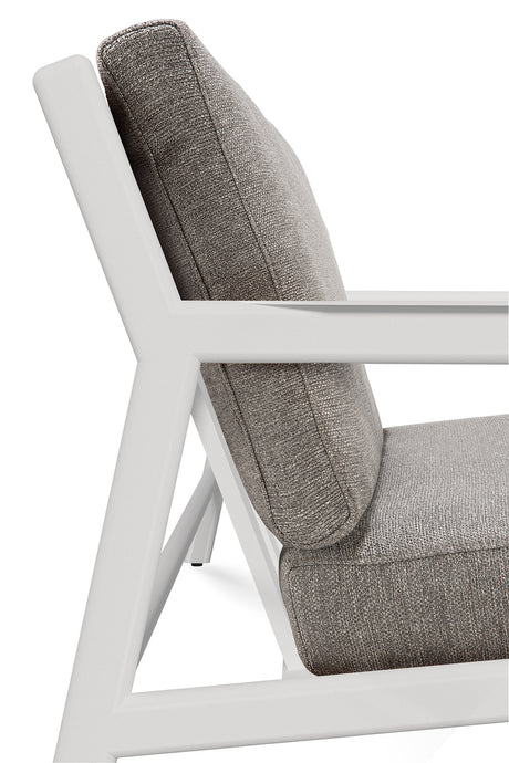 Jack Garten-Loungestuhl - Aluminium - weiß - Mocha Stoff - 74 x 89 x 74 cm - ZEN ZONE