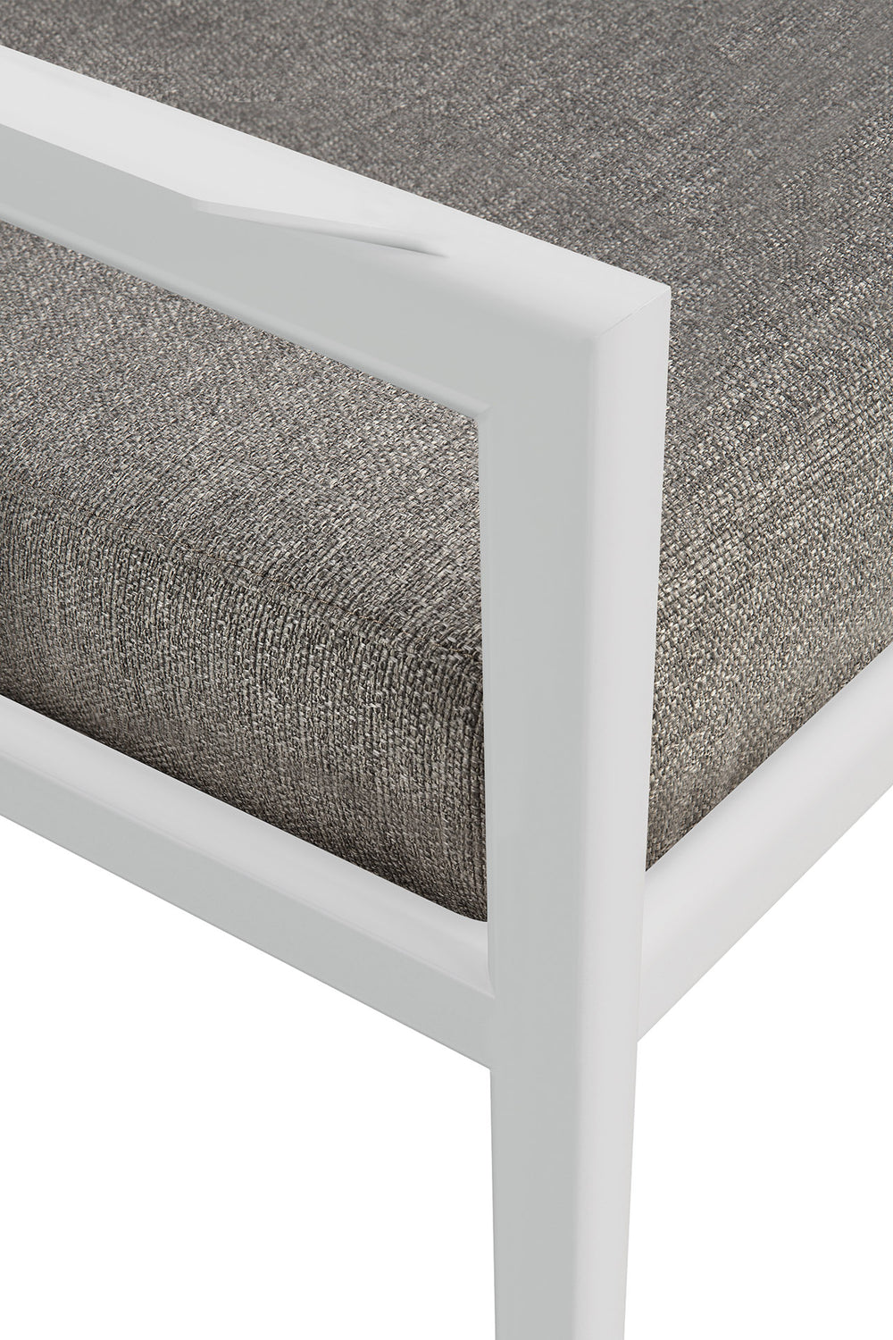 Jack Garten-Loungestuhl - Aluminium - weiß - Mocha Stoff - 74 x 89 x 74 cm - ZEN ZONE