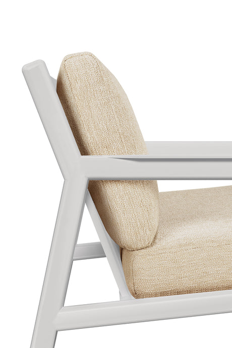 Jack Garten-Loungestuhl - Aluminium - weiß - Naturstoff - 74 x 89 x 74 cm - ZEN ZONE