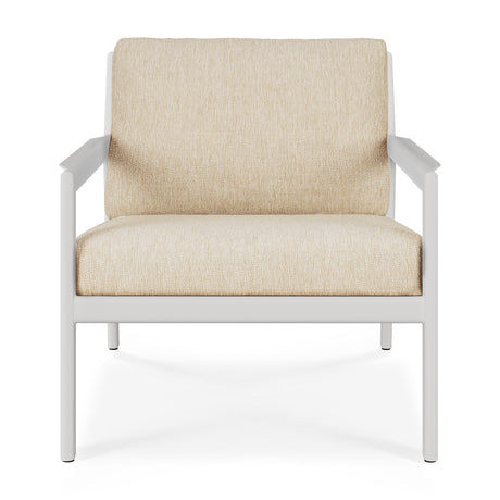 Jack Garten-Loungestuhl - Aluminium - weiß - Naturstoff - 74 x 89 x 74 cm - ZEN ZONE
