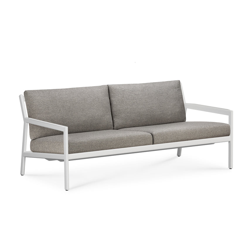 Jack Gartensofa - Aluminium - weiß - Mocha Stoff - 2+ Sitzer - 178 x 89 x 74 cm - ZEN ZONE