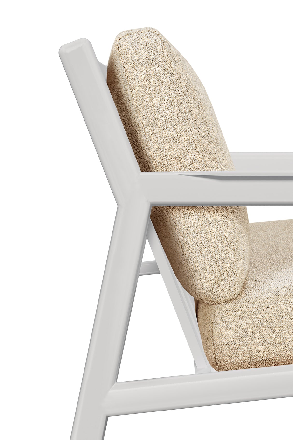 Jack Gartensofa - Aluminium - weiß - Naturstoff - 2+ Sitzer - 178 x 89 x 74 cm - ZEN ZONE