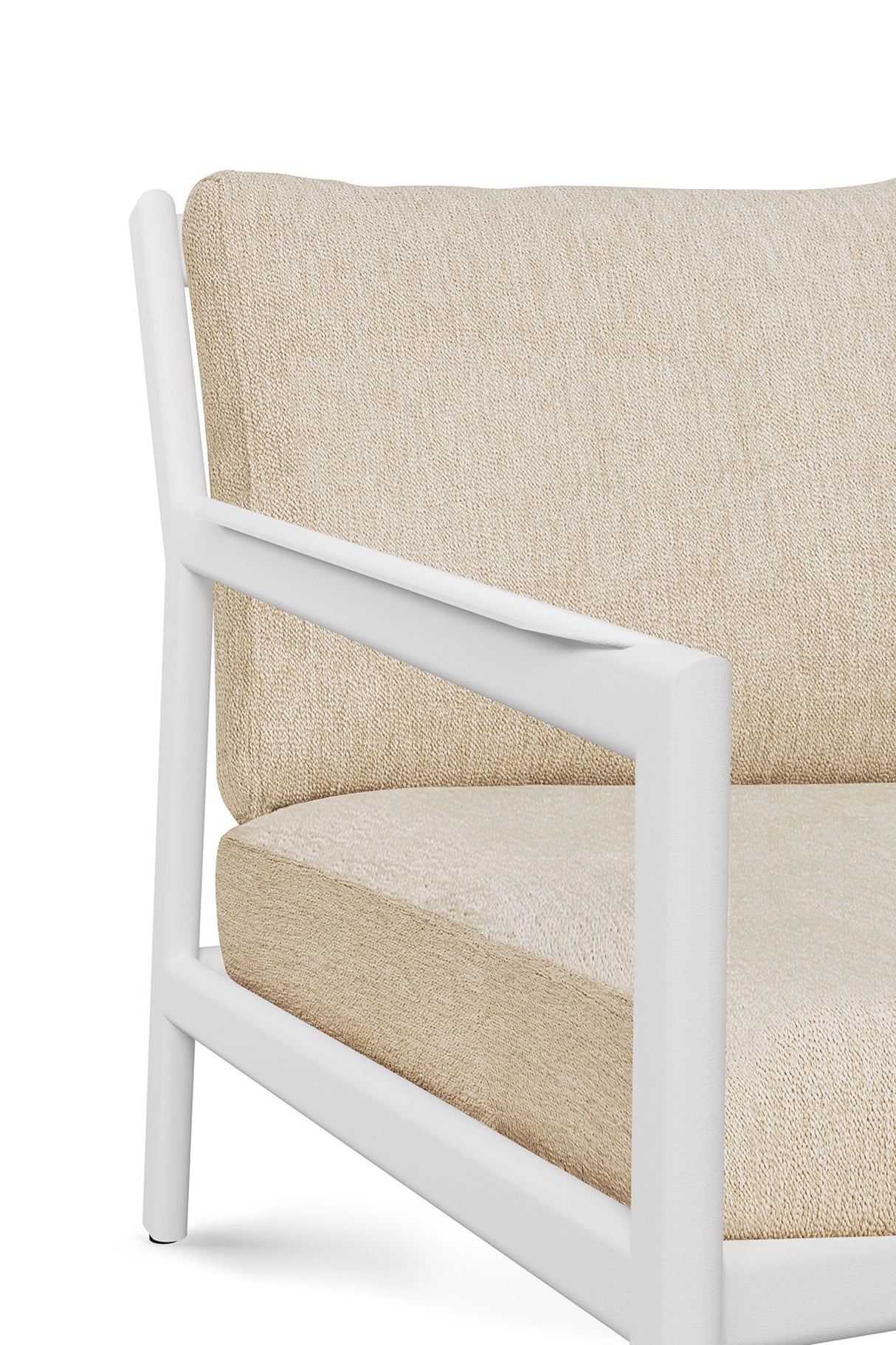 Jack Gartensofa - Aluminium - weiß - Naturstoff - 2+ Sitzer - 178 x 89 x 74 cm - ZEN ZONE