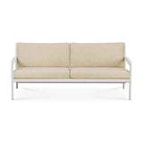 Jack Gartensofa - Aluminium - weiß - Naturstoff - 2+ Sitzer - 178 x 89 x 74 cm - ZEN ZONE