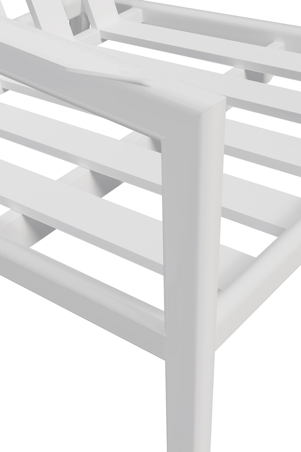 Jack Garten-Loungestuhlgestell - Aluminium - weiß - 74 x 89 x 74 cm - ZEN ZONE