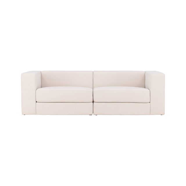 Lumi 3-Sitzer Sofa - Weißes Leinen - ZEN ZONE Furniture