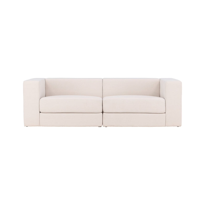 Lumi 3-Sitzer Sofa - Weißes Leinen - ZEN ZONE Furniture
