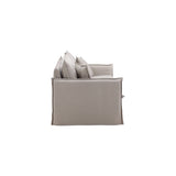 Nova 3-Sitzer Sofa - Braunes Leinen - ZEN ZONE Furniture