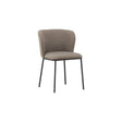 Edina Esszimmerstuhl 2er-Pack - Schwarz / Braunes Leinen - ZEN ZONE Furniture