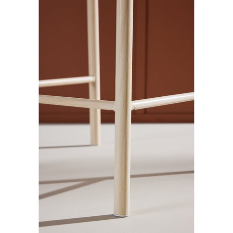 Polly Barhocker mit Rückenlehne - Whitewash / Nature Rope - ZEN ZONE Furniture