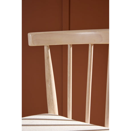 Flora Esszimmerstuhl 2er-Pack - Whitewash Beine / Beige Stoff - ZEN ZONE Furniture