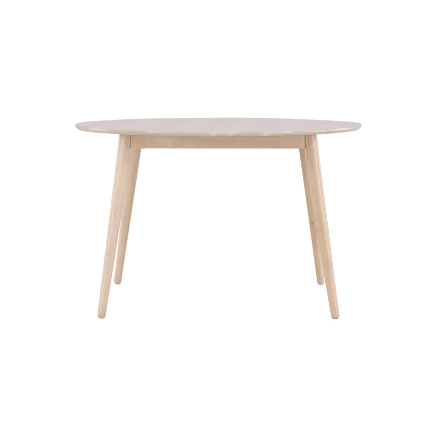 Flora Esstisch - Weiß gekalkt / Furnier 120 x 120 x 75 cm - ZEN ZONE Furniture
