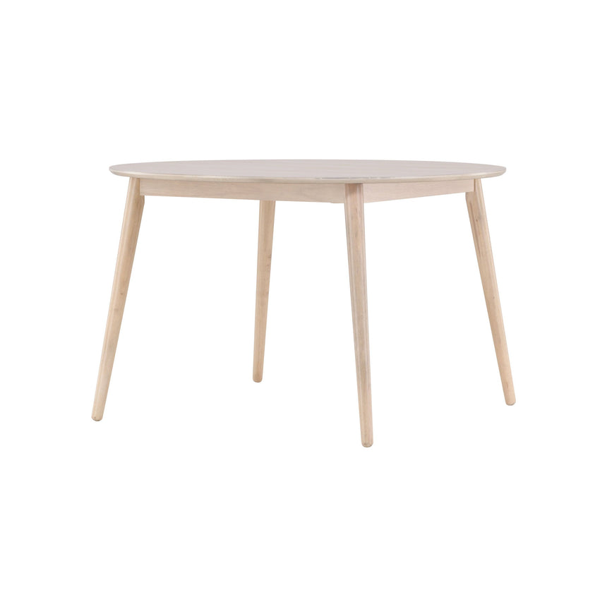 Flora Esstisch - Weiß gekalkt / Furnier 120 x 120 x 75 cm - ZEN ZONE Furniture
