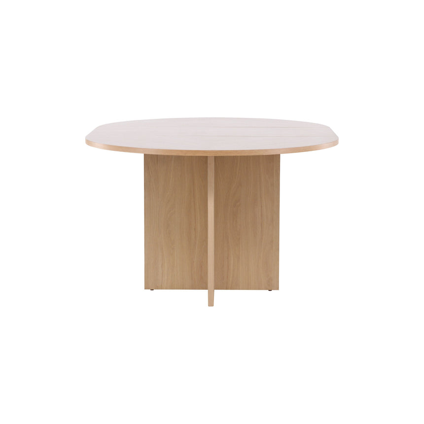 Strada Esstisch - Weiß gekalkt / Eiche furniert 120 x 120 x 74 cm - ZEN ZONE Furniture