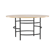 Kopenhagen Esstisch - Weiß getüncht / Schwarz 140 x 140 x 74 cm - ZEN ZONE Furniture