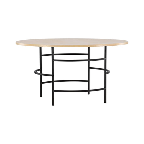 Kopenhagen Esstisch - Weiß getüncht / Schwarz 140 x 140 x 74 cm - ZEN ZONE Furniture